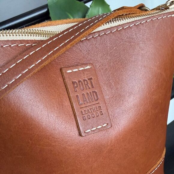 Portland leather like new festival bag, Crossbody shoulder purse excellent - Picture 6 of 9